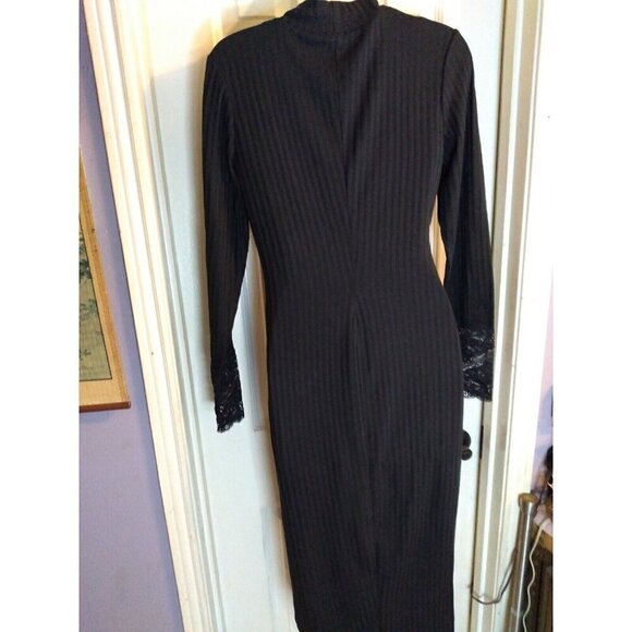 Venus Dress Black Form Fitting Sz M Sexy Witch - Picture 5 of 9